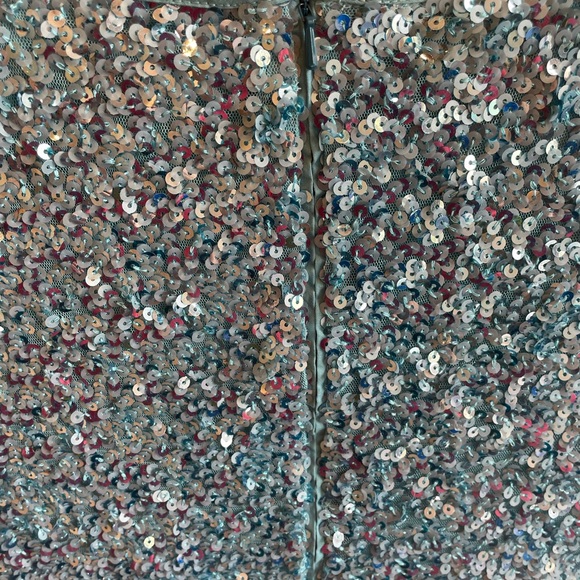 Mini Boden Teal Sequin Velvet Dress - size 5/6 and size 9/10 - Picture 10 of 10